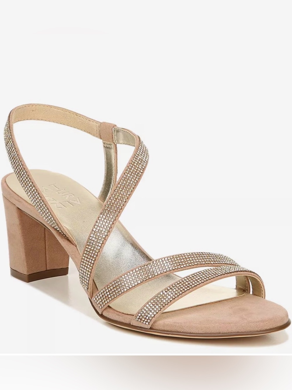 Naturalizer Blush Crystal-Strap Block Heel Sandal